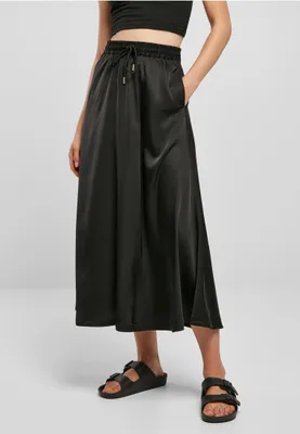 Obrázek produktu pro Dámská sukně Urban Classics Ladies Satin Midi Skirt black - XS