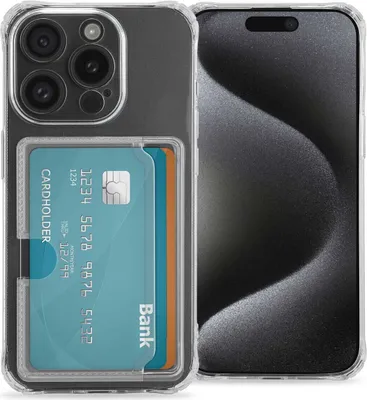 Produktbild von imoshion Soft Case Back Cover mit Kartenhalter iPhone 15 Pro - Transparent
