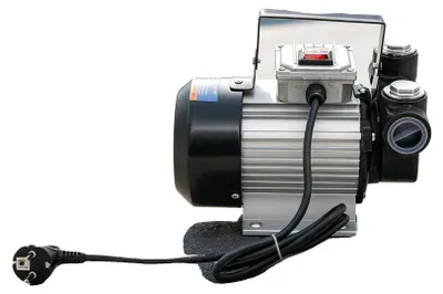Productafbeelding van Dieseloverpomppomp, debiet 60 liter per minuut, handmatige oliepomp, zilverkleurig