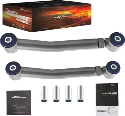Obrázek produktu pro Sada řídicích ramen, odolná trubková slitina oceli, nastavení délky 0-3,9 palce, kompatibilní s vozy Wrangler/Cherokee/Grand Cherokee, snadná montáž