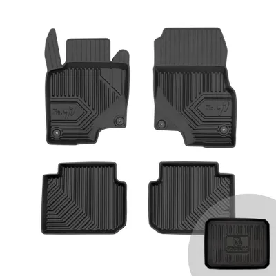 Produktbild von FROGUM No.77 Gummimatten Ganzjahresset von Auto Fußmatten Autofussmatten für Smart Forfour I 2004-2006