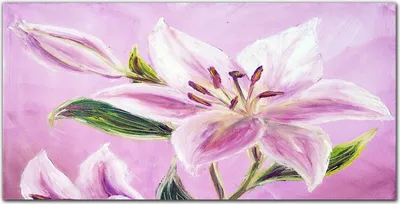 Produktbild von Coloray Bild aus Leinwand 140x70 Leinwand Dekoration - Blumen Pflanzen Blätter