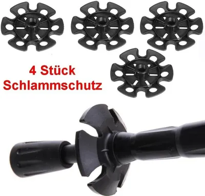 Produktbild von GKA 4 Stück Nordic Walking Tourenteller Trekkingstöcke Wanderstöcke Schlammschutz Schutz Teller