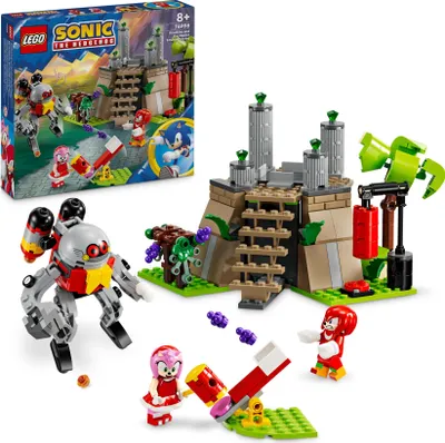Produktbild von LEGO Sonic the Hedgehog Knuckles und der Schrein des Master Emerald, Spielzeug zum Sammeln, Geschenk für Gamer, Abenteuer-Bauset für Jungen und Mädchen ab 8 Jahren 76998