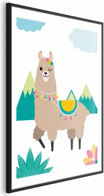 Produktbild von Posterpapier Poster - Extraordinary Llama 21x30 cm Für Kinder g-A-0205-ao-a