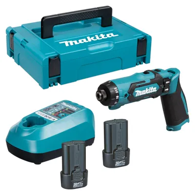 Produktbild von Makita DF 012 DSJ Akku Knickschrauber 7,2 V 5,6 Nm + 2x Akku 1,5 Ah + Ladegerät + Makpac