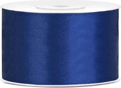 Obrázok produktu pre Wstążka satynowa 38 mm/25 m Granatowa Party Deco