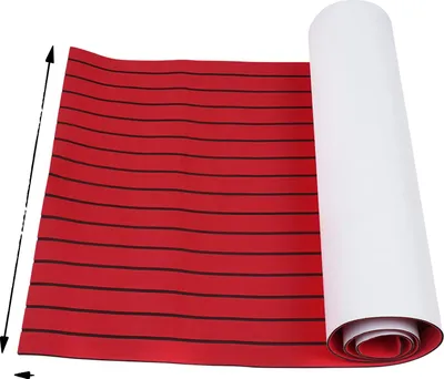Image de Tapis en mousse, imperméable, antidérapant, rouge