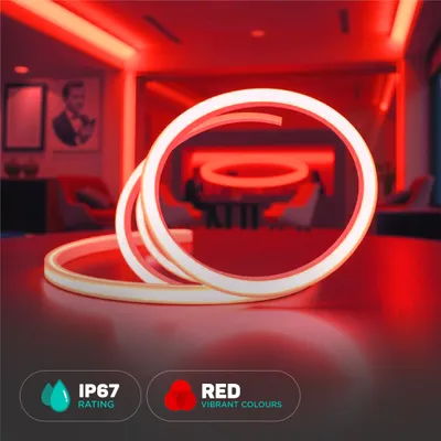 Zdjęcie produktu dla Taśmy LED - taśmy COB - IP67 - CZERWONE - rolka 5m