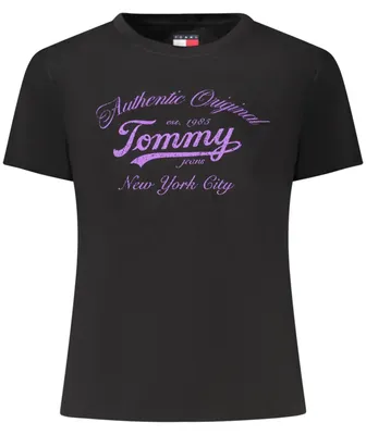 Produktbild von Stylisches Damen T-Shirt: Schwarz, Rundhals, Umweltfreundlich