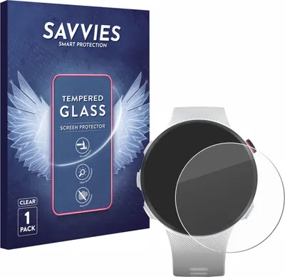 Produktbild von Savvies Schutzglas für Garmin Forerunner 45S Displayschutz 9H Glas klar transparent