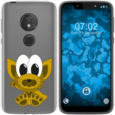 Produktbild von PhoneNatic Case kompatibel mit Motorola Moto G7 Play Silikon-Hülle Cutiemals M7