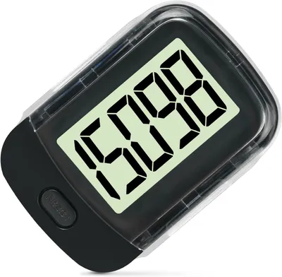 Obrázek produktu pro Krokoměr 3D, přenosný, s klipem a šňůrkou, vhodný pro všechny věkové skupiny, fitness tracker pro sledování aktivity
