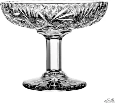 Produktbild von Glasschale auf Fuß Schleuderstern 15cm, aus Bleikristall