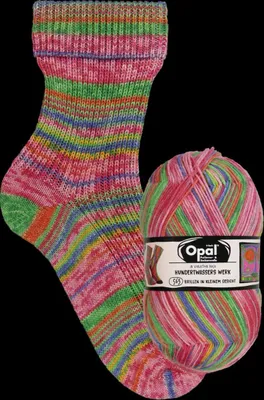 Produktbild von Opal Hundertwasser Edition 4,100g/425m 75% Schurwolle/25% Polyamid 4-fädige Pullover/Sockenwolle 563 Brillen i.kl.Ges.