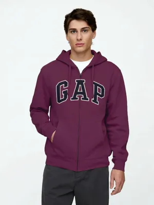 Produktbild von GAP Sweatshirt mit Logo, Reißverschluss und warmem Fleece-Futter, Größe L