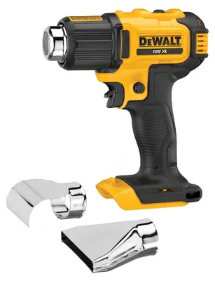 Zdjęcie produktu dla DeWALT DCE530N-XJ, Pistolet na gorące powietrze, Uchwyt pistoletowy, Żółty, 190 l/min, 530 °C, 109 l/min