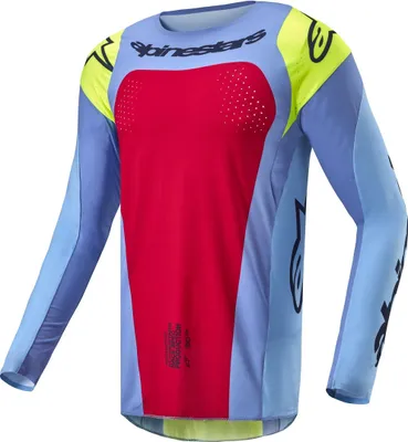 Image de Maillot de motocross Alpinestars Techstar Ocuri, hellblau/rot, L