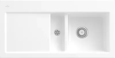 Produktbild von Villeroy & Boch Keramikspüle 671201RW, Subway 60 Einbauspüle - inkl.