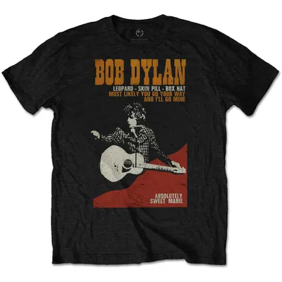 Produktbild von Bob Dylan Sweet Marie Black M T-Shirt