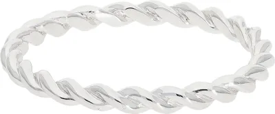 Produktbild von Damenring gedreht 925 Silber rhodiniert JL10-07-1549 G54