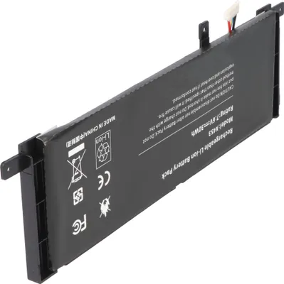 Image de Batterie adaptée à ASUS X453, X553, Li-Polymer, 7.6V, 5000mAh, 38.0Wh, intégrée, sans outils
