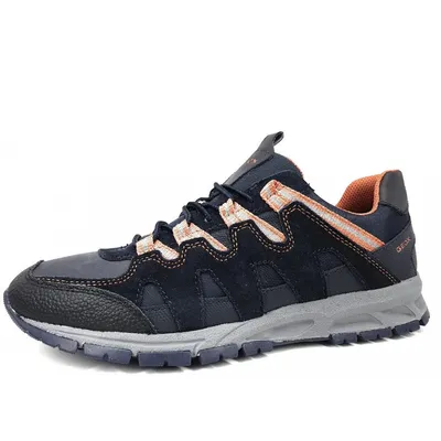 Produktbild von Geox U Delray Herrenschuhe Schnürschuhe sportlicher Schnürer Blau Freizeit, Schuhgröße:45 EU