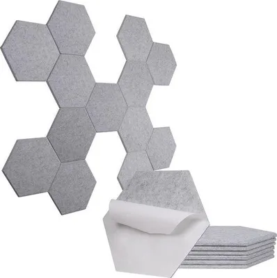 Productafbeelding van Famanu Akoestische panelen, zelfklevend - Geluidsabsorberende panelen voor een optimale akoestiek in de ruimte