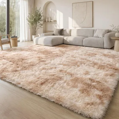 Obrázok produktu pre Omgoods - Nadýchaný, huňatý koberec 140x200 cm - Možné prať