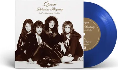 Produktbild von Queen: Bohemian Rhapsody / Im In Love With My Car (50th Anniversary) (Limited Edition) (Transparent Blue Vinyl)