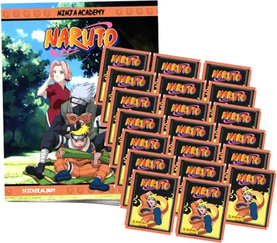 Produktbild von Panini Naruto Sticker - Ninja Academy Sammelsticker (2025) - 1 Album + 20 Tüten