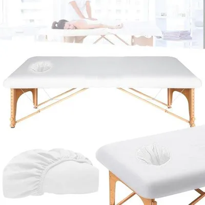 Immagine prodotto di Poltrone massaggianti Spanhoes, dimensioni 190 x 80 cm - copripoltrona massaggiante con foro centrale, tessuto spesso e lavabile - coprimassaggio elastico per lettino da massaggio, antimacchia