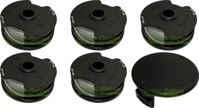 Immagine prodotto di 5 bobine di filo + cappuccio per Parkside 311046 311404 330241 330831 334231 TLP-01