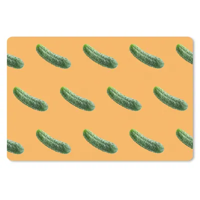 Obrázek produktu pro Podložka pod myš - Zelenina - vzory - oranžová - 27x18cm - Podložka pod myš