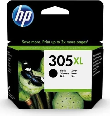 Immagine prodotto di Cartuccia d'inchiostro HP 305XL, nero, alta capacità, originale, per DeskJet 2300/2700/2810/Plus 4100/4200, Envy 6000/Pro 6400