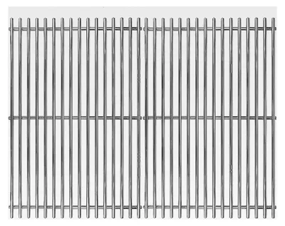 Produktbild von Grillrost 44 x 60 cm aus 304 Edelstahl für Weber Spirit I & II E/S 310, 320, 330 (mit vorderen Brennerknöpfen), Spirit 700, 900, Genesis 1000-3500, Genesis Gold Silver B/C (NICHT FÜR Silber A)