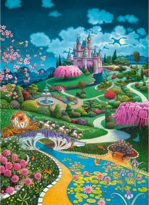 Produktbild von CASTORLAND Puzzle Aschenputtel Schloss 100 Teile