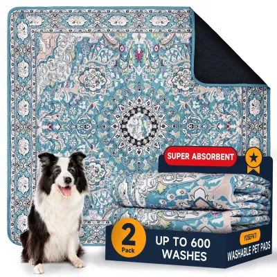 Imagen del producto de Alfombrillas lavables para el arenero del perro, juego de 2