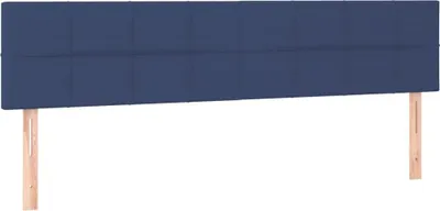 Produktbild von vidaXL Kopfteile Blau 200x5x78/88 cm Stoff