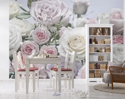 Produktbild von Komar Fototapete "Floraison", rosa/weiß/lila, 368 x 254 cm