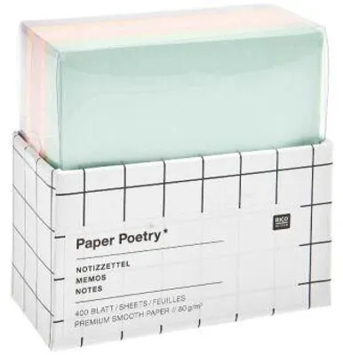 Produktbild von Notizzettel-Box Multicolor,MIX, 400 Blatt, 9 x 9 cm