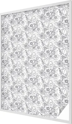 Obrázok produktu pre Vitrážová fólia na okno - 146x100 cm - vitrážový vzor - nepriehľadná dekoratívna fólia na ochranu súkromia - samolepiaca, UV ochrana - kvetinová elegancia