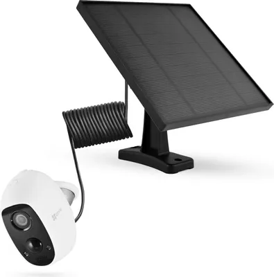 Produktbild von LEICKE Solarpanel kompatibel mit EZVIZ Outdoor Kameras C3A, wetterfest, einstellbare Halterung, unterbrechungsfreie Energieversorgung
