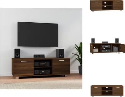 Produktbild von vidaXL TV-Schrank Braun Eichen-Optik 120x40,5x35 cm Holzwerkstoff -  TV-Möbel