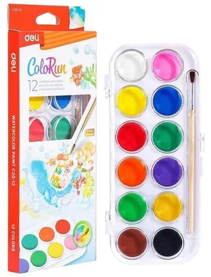 Zdjęcie produktu dla Farby akwarelowe ColoRun 12 kolorów