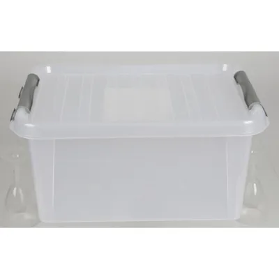 Produktbild von Heidrun HDR604, Universalbehälter, 14 l, Blau, Transparent, Abnehmbarer Deckel, Rechteckig, 480 mm