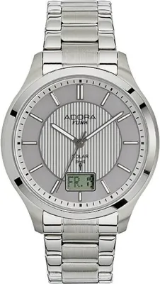 Produktbild von ADORA AF7177 1-205048-001 Herren Armbanduhr Funk Uhr Edelstahl Gliederarmband 10Bar