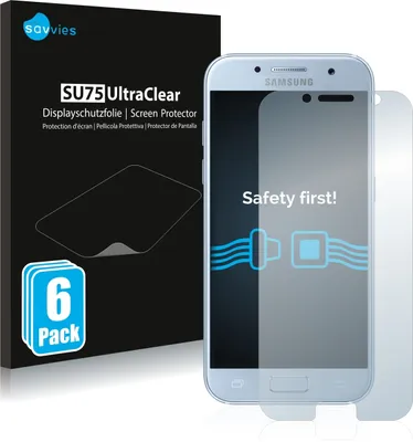 Produktbild von 6x Für Samsung Galaxy A5 2017 Schutzfolie Savvies Displayschutz Display Schutz Folie Klar Transparent