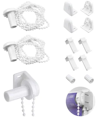 Productafbeelding van Rollo-bevestigingsset - Klemrails voor binnenzonwering - Geen boren nodig - 17 mm - 2 stuks