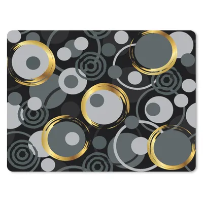Produktbild von MuchoWow® Mauspad Mousepad Gold - Kreis - Muster 40x30 cm - Mousepads - Maus Mat - Pad - Mausunterlage - Anti Rutsch